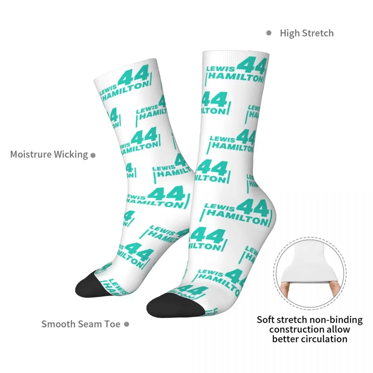 Hamilton 44 Socks Harajuku Super Soft Stockings All Season Long Socks Accessories for Man's Woman's Gifts