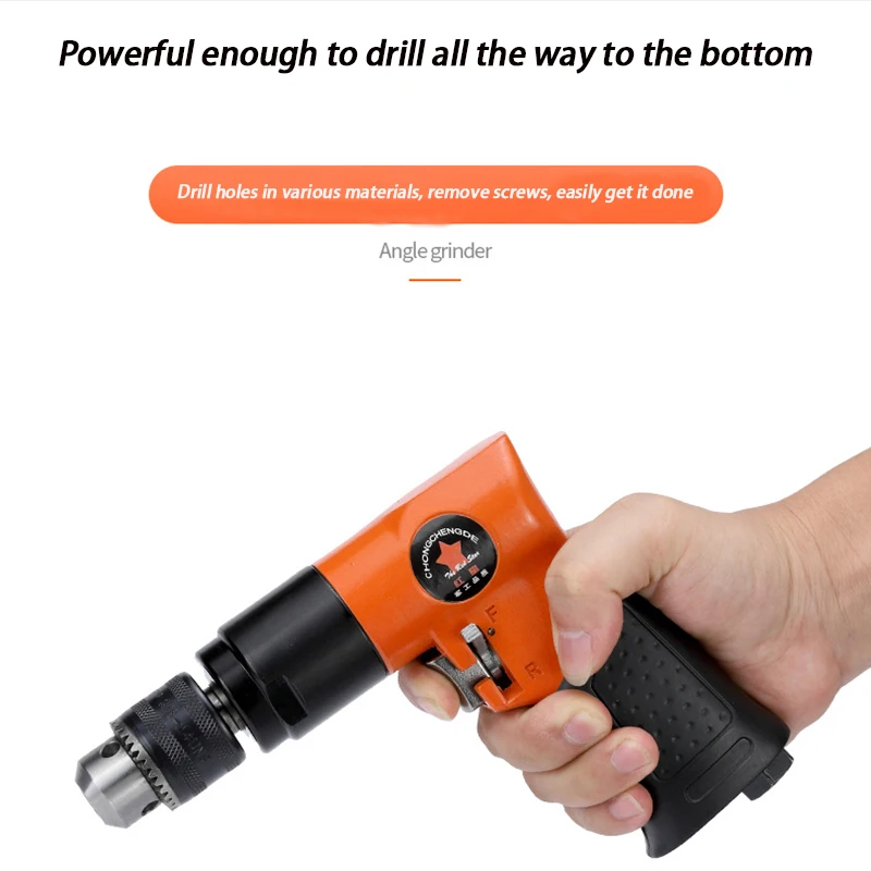Job Tools Pneumatic Drill Screwdriver Construction Impact Gun Wrench Tapping Machine Pistol Air Drill Mechanical Workshop Tool