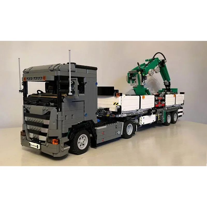MOC-97635 Kania G370 พร้อมคว้าเครนTrailer Splicing Assembly Building Block Model2368parts Building Blockเด็กวันเกิดของเล่นของขวัญ