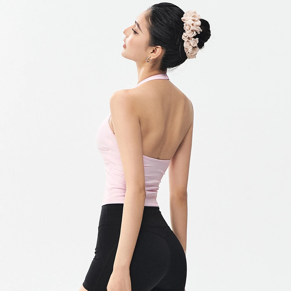 Women's 2026 Hanging Neck Yoga Bras Vest Breathable Sports Bra Fitness Bra Pilates Top Beauty Back Yoga Workout Tank Top