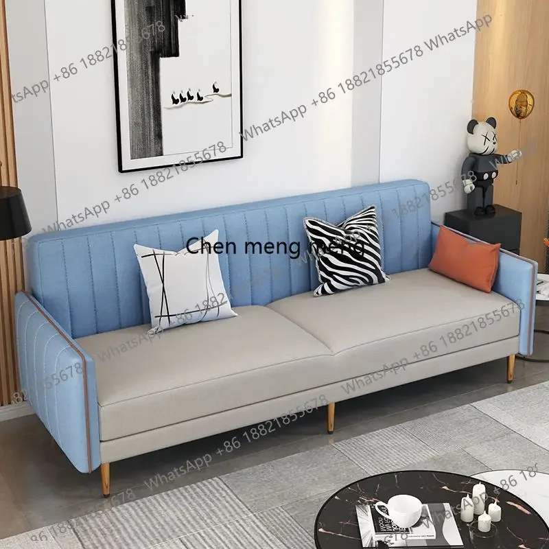 RR Customized sofa bed technology cloth dual-purpose small apartment single double living room rental house multi-function