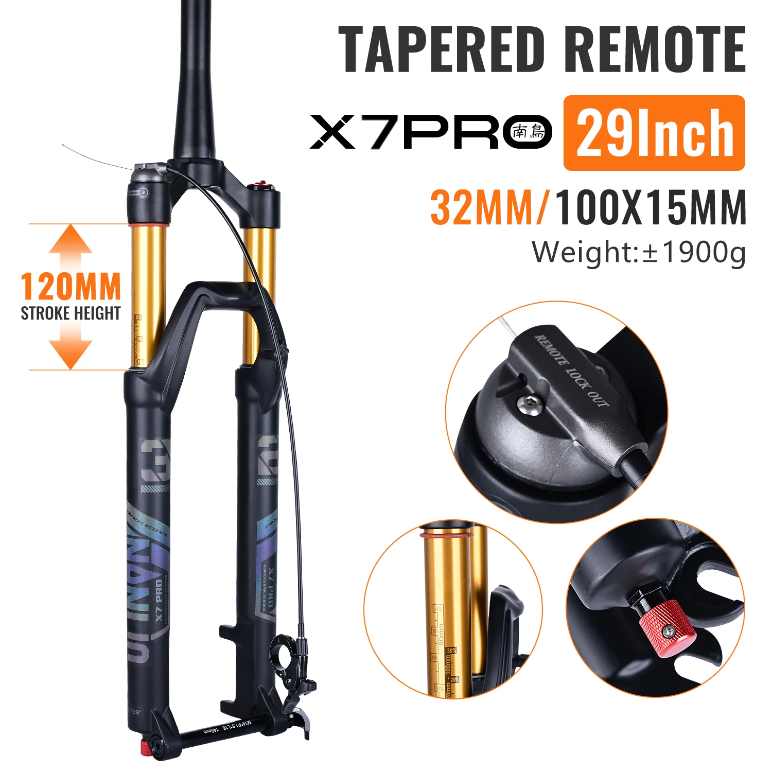 自転車用 エアサスペンションフォーク X7 PRO 27.5インチ Amazon.co.jp