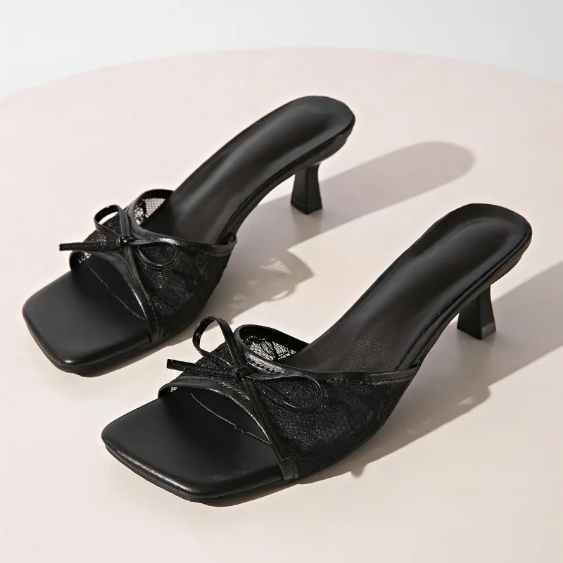 

Temperament Bow Open Toe Sandals Women Wear Summer Fashion Sandals Plus Size Sexy Flip Flops