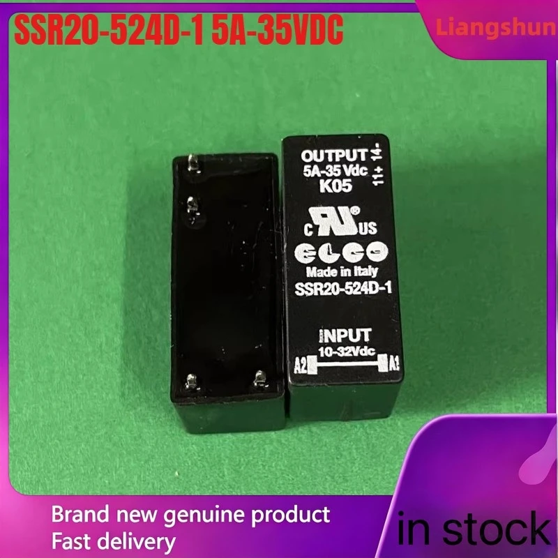 New 5pcs/lot  SSR20-524D-1 5A-35VDC 10-32VDC solid state relay