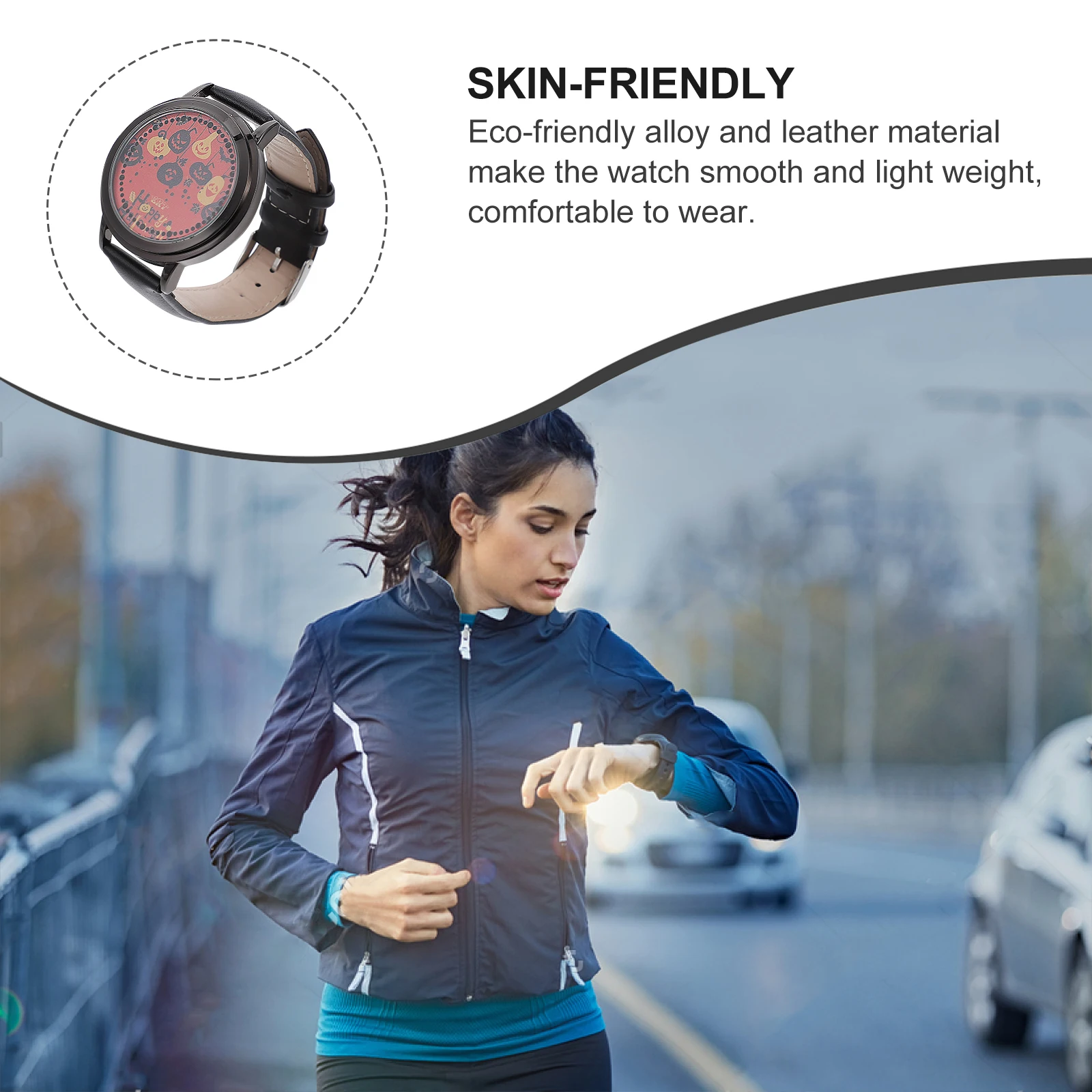 

1 Pc Wristwatch Halloween -Friendly Alloy Coated Glass Fashion Stylish Gift