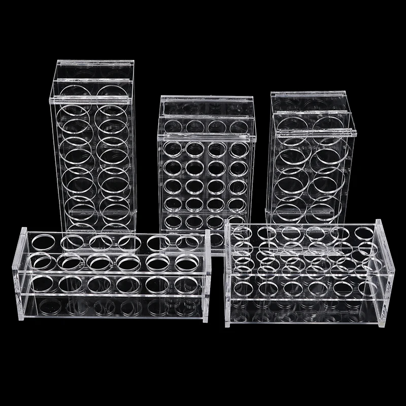 0.2ml/0.5ml/1.5ml/2ml/5ml/10ml/15ml/20ml/50ml Test Tube Rack Test Tubing Holder 8/10/12/18/24/40/48/96 Holes Lab School Supplies