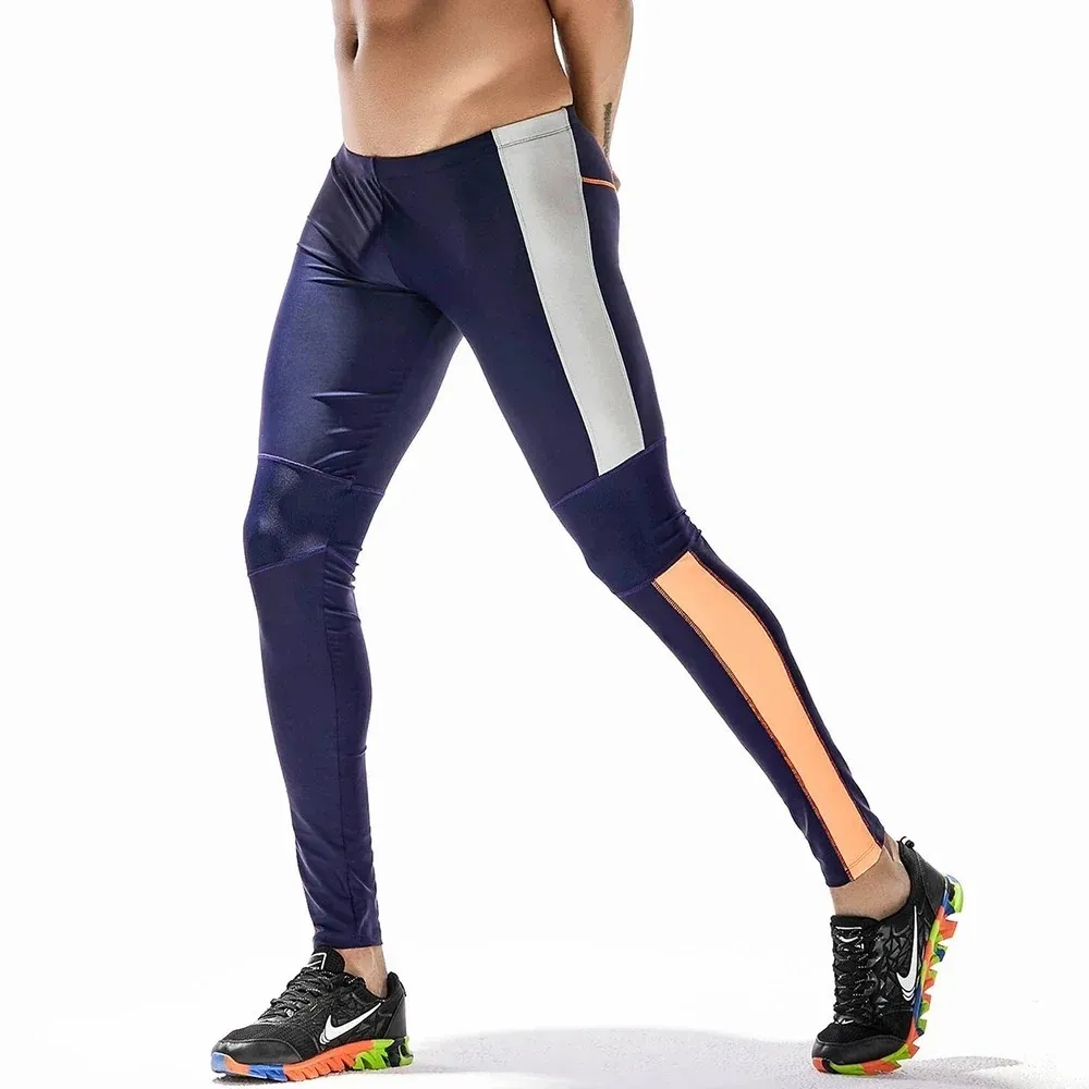 Summer Spring Autumn Men Running Tights GYM Pants Male Basketball Football Soccer Fitness Exercise Sport Long Leggings 70611