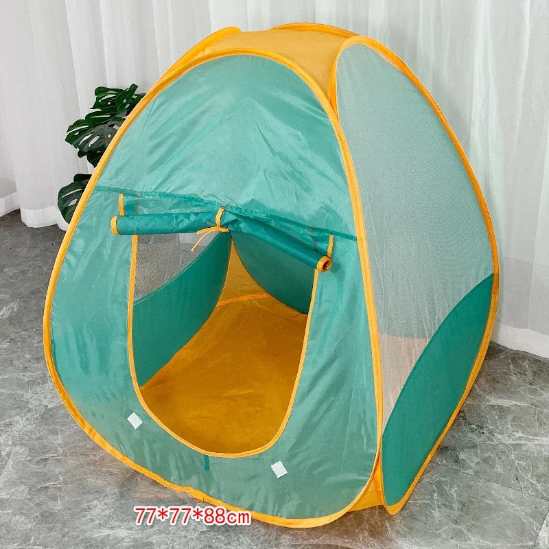 Barraca de jogo pop-up infantil-azul/verde, brinquedos para casa de barraca interna e externa, fáceis de transportar, o presente perfeito para crianças para brincar