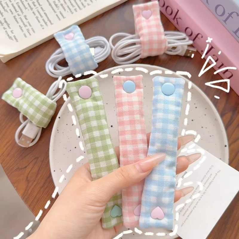 Cute Data Cable Storage Buckle Reusable Charging Cable Winder Headphone Cable Storage Cable Organizer with Buckle Cord Holder