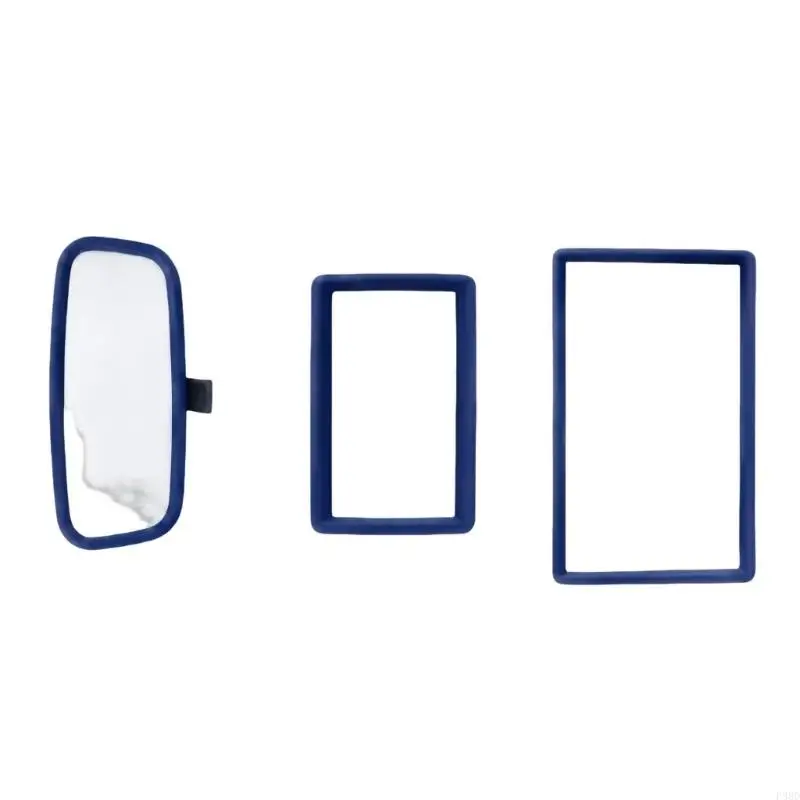 Open-Center Display and Interior Mirror Trim Cover Frame Set