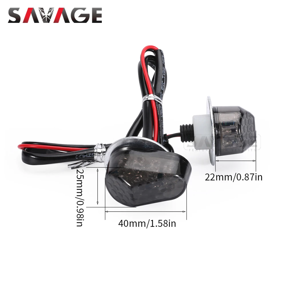 2023 LED indicatore di direzione lampeggiatore per YAMAHA YZF R7 R6 R1 R1M YZFR7 YZF-R7 accessori moto Mini indicatori lampada lampeggiante
