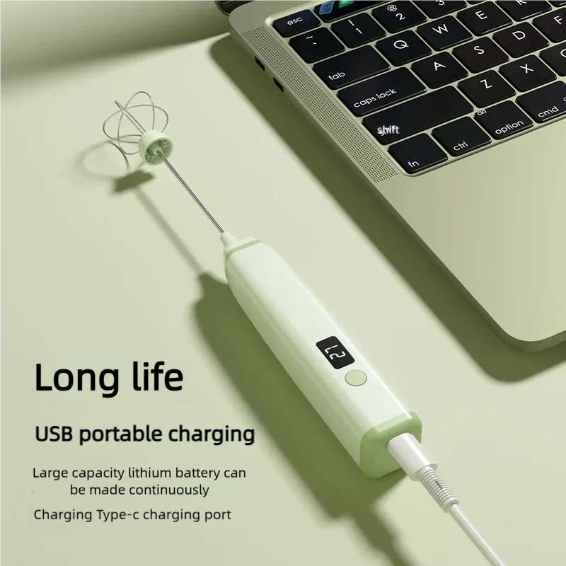 Xiami Youpin الحليب Frother Mijia USB قابلة للشحن 3 سرعة صانع فقاعات القهوة خفقت خلاط مقبض كهربائي خلاط البيض النمام أداة