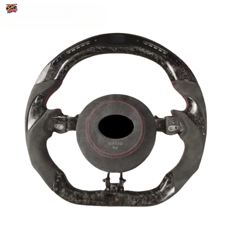 For  Subaru BRZ GR86 Racing Leather Carbon Fiber Steering Wheel Modification Customization
