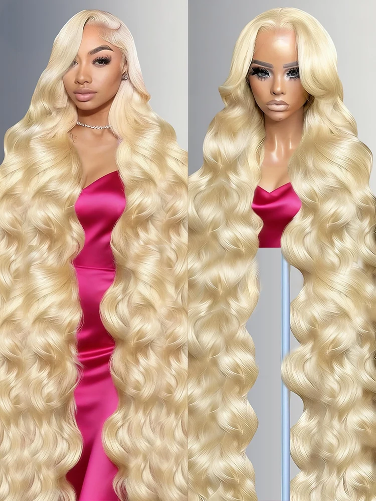 613 شقراء 13x6 HD الدانتيل الباروكة الأمامية شعر الإنسان الجسم موجة شفافة الدانتيل شعر مستعار أمامي 613 خصلات الشعر المستعار الإنسان الملون للنساء 250% #1