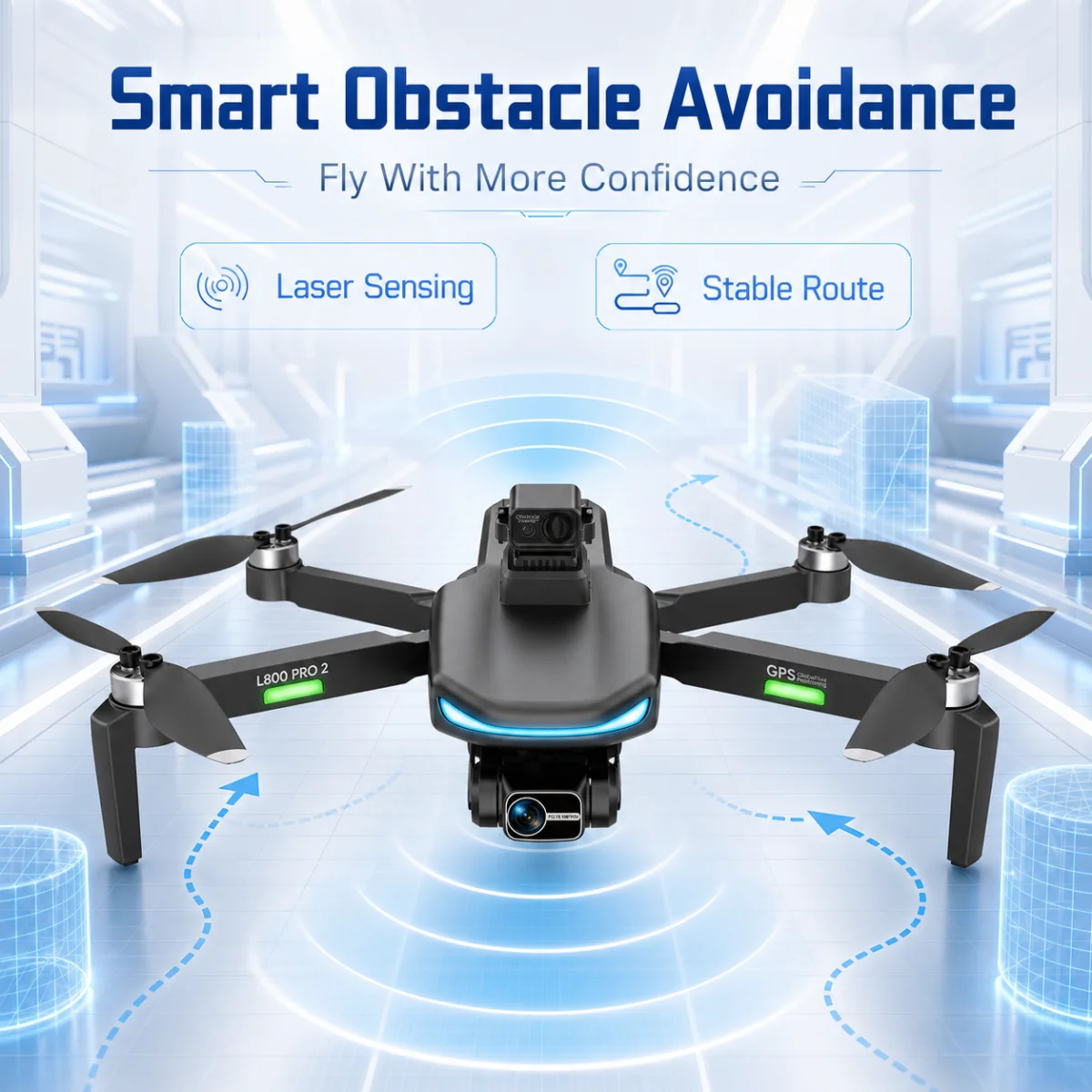Дрон L800 Pro2 GPS профессиона – обзор и цена Drone Gimbal 3 Axis