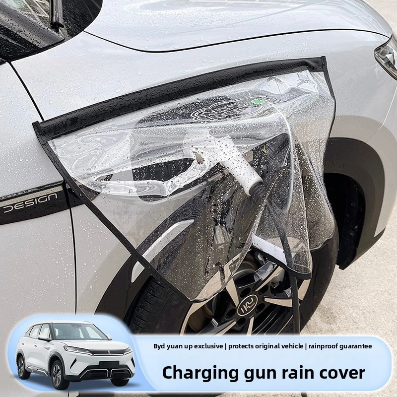 

Universal Charging Gun Rain Cover Transparent Special Magnetic Charging Waterproof Cover for BYD Dolphin Seagull Yuan UP Atto2