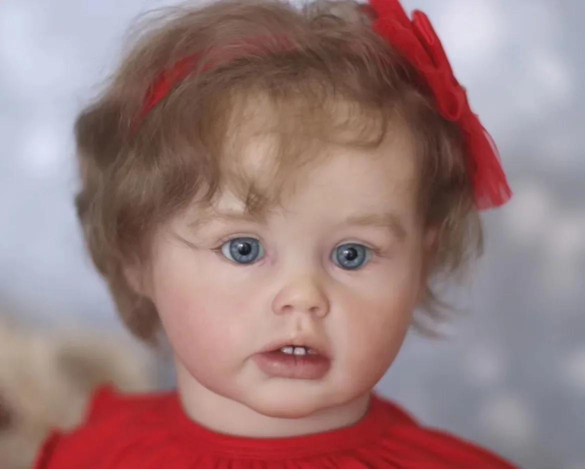 EGO Artist Painting 26inch Reborn Baby Doll Ariel With Hand-Rooted Hair Finished Doll With Different Dress Dolls For Children