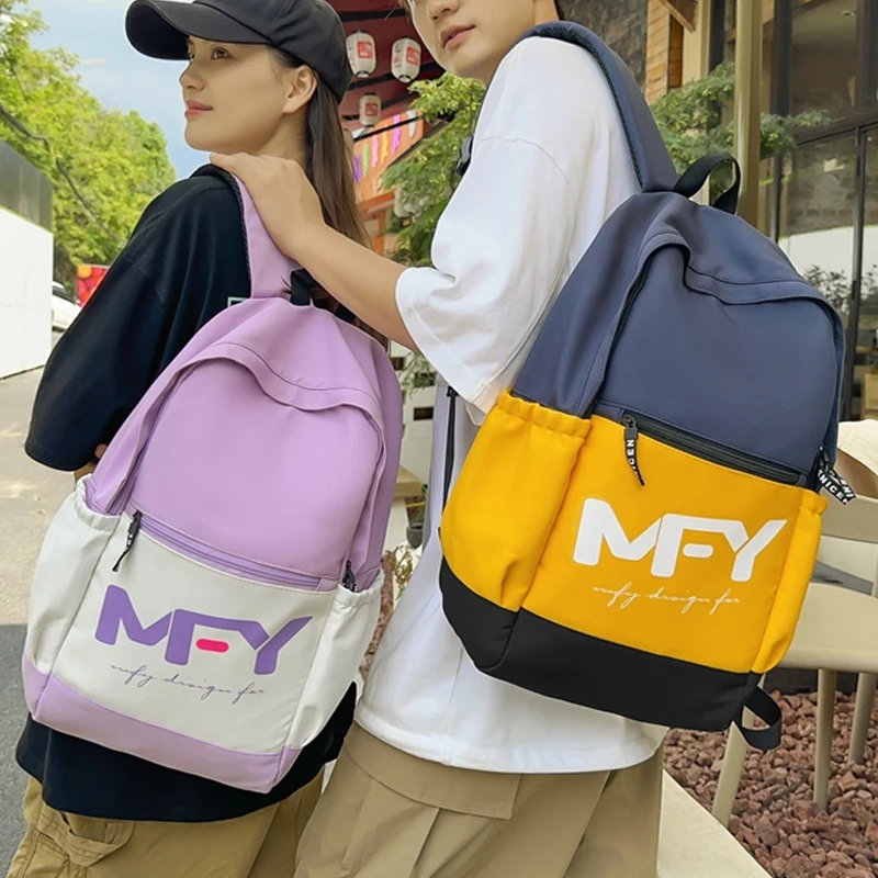 

New Unisex Women Men Backpacks College School Bags Teen Girls Backpack Male Cool Letters Print Collection Shoulder Laptop Bags