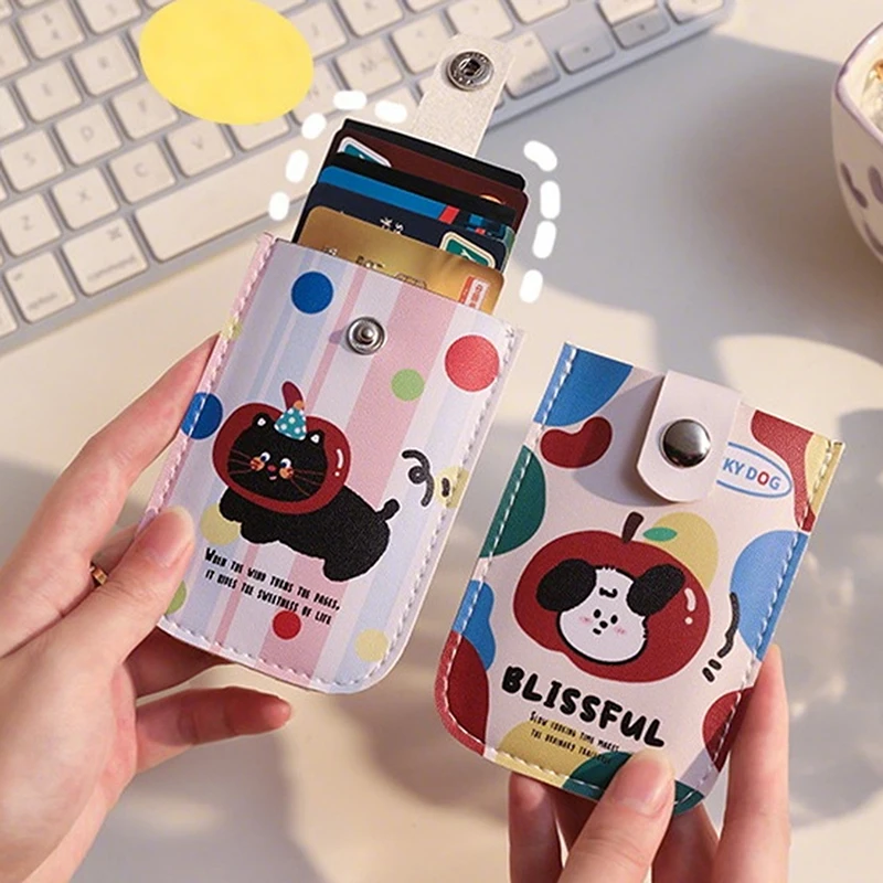 Bolso con bolsillos para tarjetas laminadas, estuche extraíble oculto para tarjetas de visita, tarjetero de identificación de cuero PU a la moda, Mini billetera para mujer