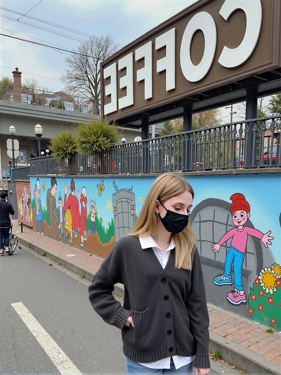 

Кардиганы с коротким v-образным вырезом, свободные однобортные вязаные свитера, джемперы, одежда для женщин осенью, многослойные базовые ребристые OL