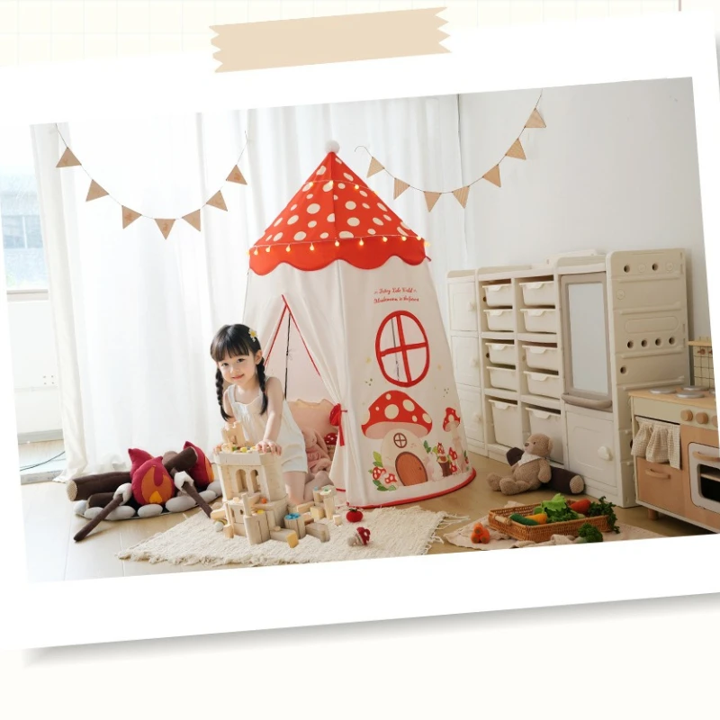 Draagbare kinderen speelgoed tent huis prinses indoor kinderen games tenten creatief opvouwbaar ademend speelhuisje meisjes peuter huizen