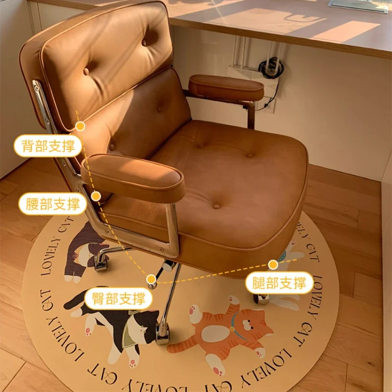 Backrest Design Office Chairs Executive Study Computer Gaming Luxury Orange Sillas De Oficina Home Furniture