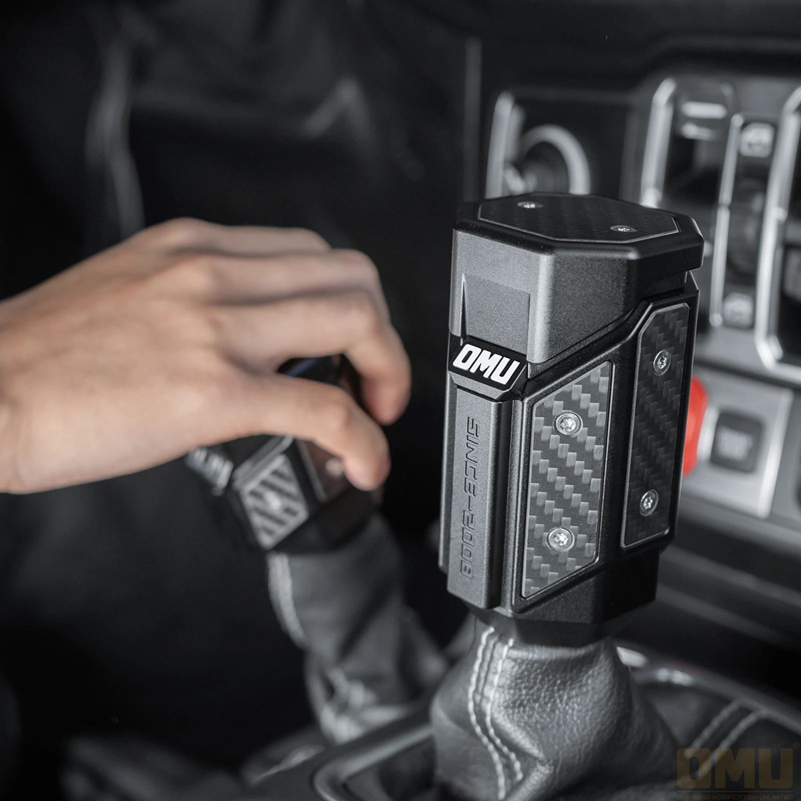 OMU 4x4 مقبض ناقل الحركة الألومنيوم لـ 2018-2024 جيب رانجلر JL المصارع JT ترقية اكسسوارات السيارات #6