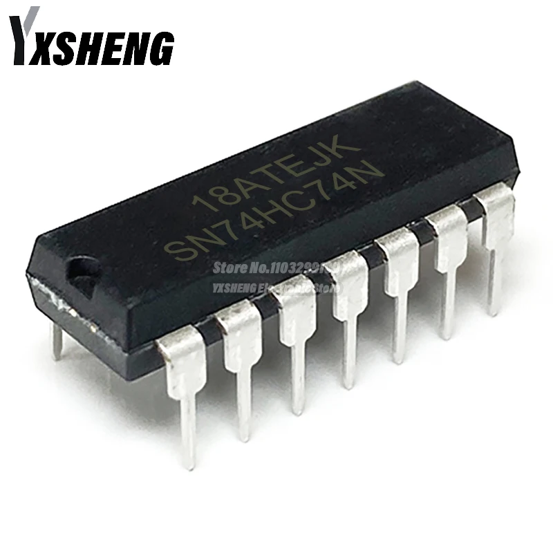 10PCS SN74HC74N DIP-14 74HC74 74HC74N SN74HC74  DIP Integrated IC