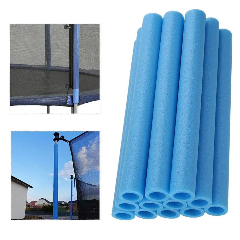 

10PCS/setTrampoline Poles Cover 40CM Blue Padding Foam Tubing Pipe Sponge Protective Case Sleeves for Chidren Outdoor Activity