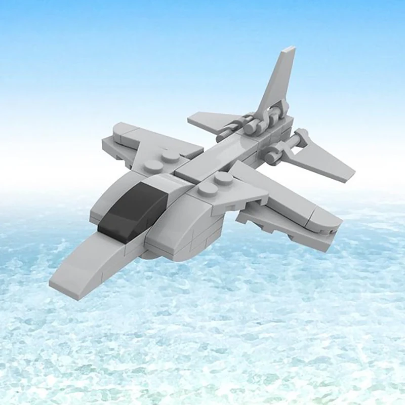 AV-8B هارير الطائرات المقاتلة العسكرية الحديثة نموذج MOC قوالب بناء معدات الحرب وحدات التكنولوجيا هدايا ألعاب أطفال دعوى #2