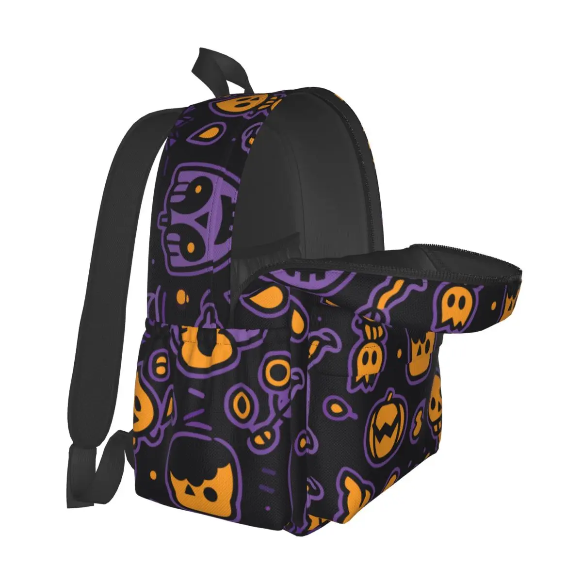 Halloween Theme Large Capacity Student School Bag Casual Backpack Stylish Travel Bag