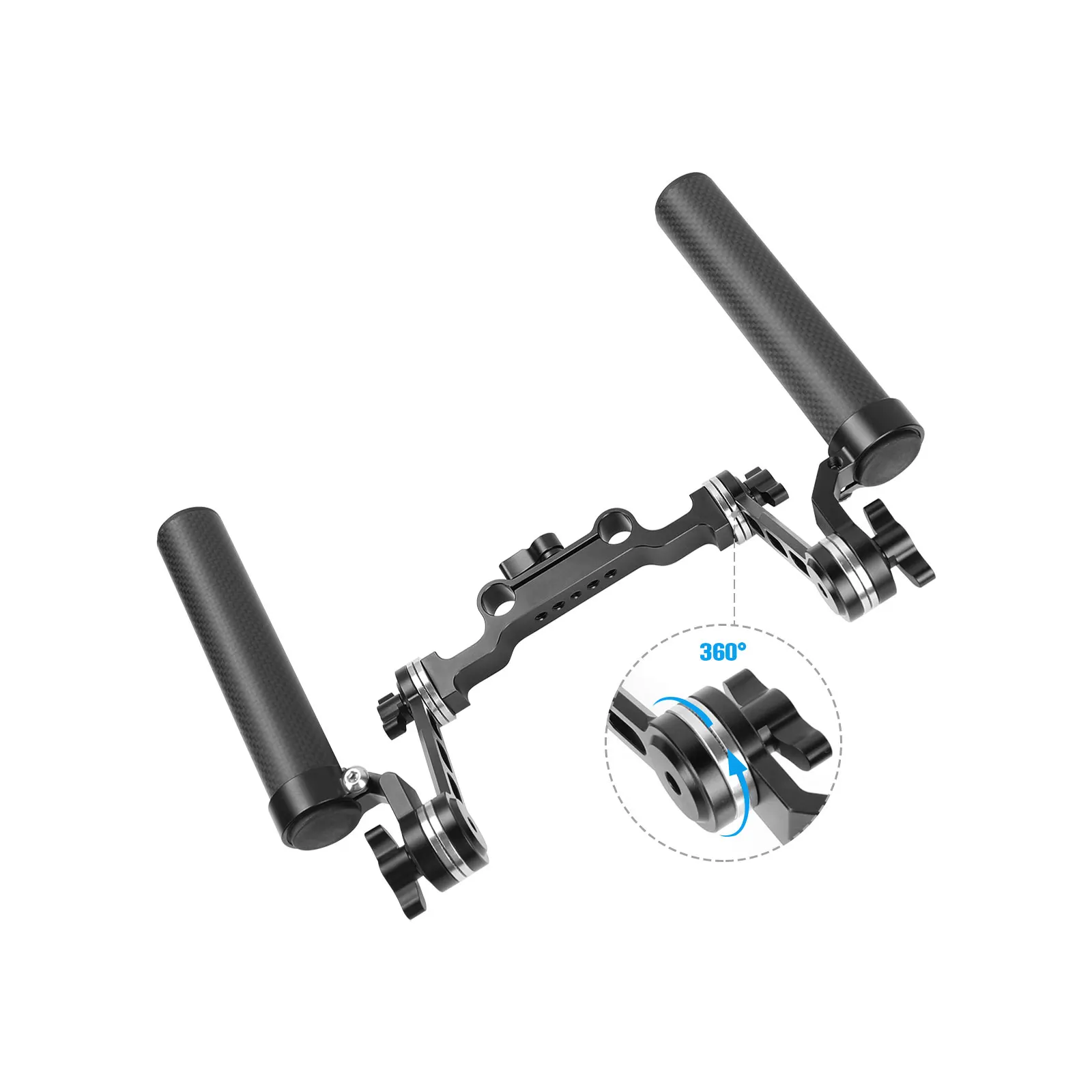 SZRIG Adjustable ARRI Rosette Hand Grip Pair With Extension Arm For Dslr Shoulder Rig Carbon Fiber HandGrip Photo Studio