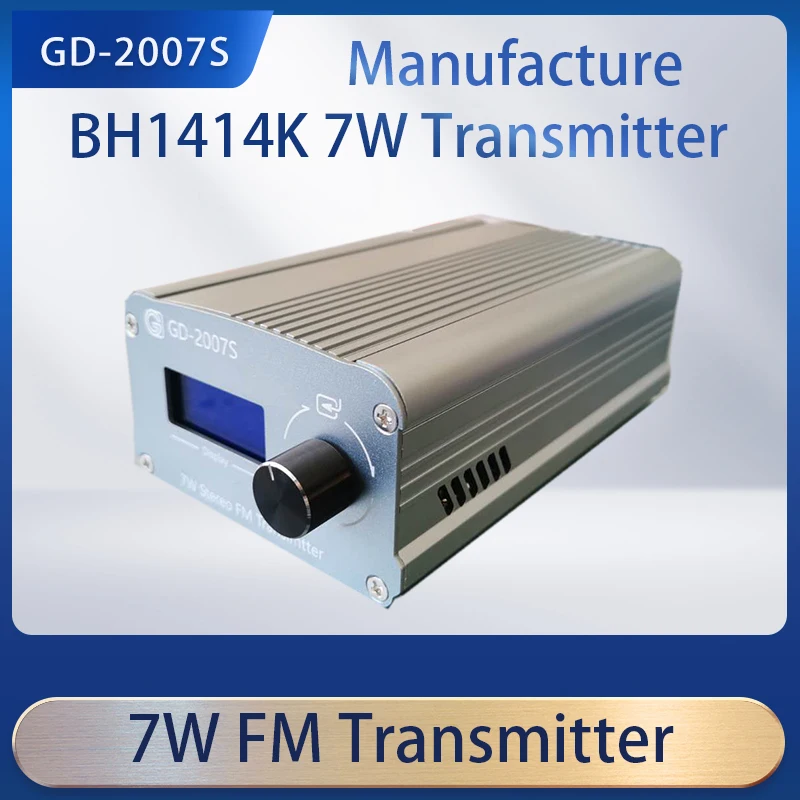 GD-2007S 7W Professional FM Broadcast Transmitter Radio Station Long Range Q9(BNC)