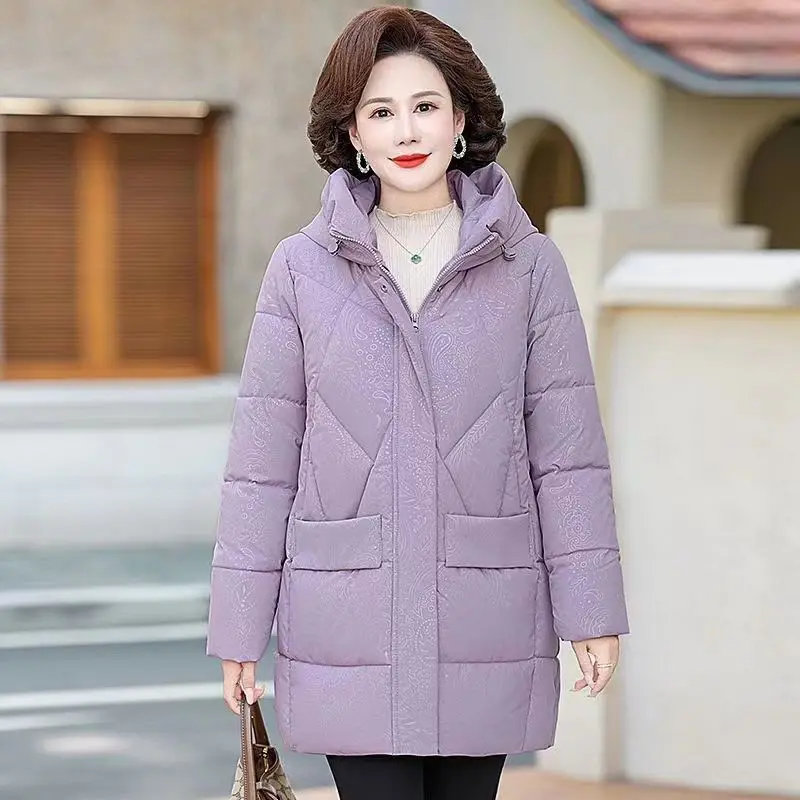 

Новая зимняя длинная пуховая хлопковая куртка для женщин, парки на молнии с капюшоном, пальто, женская свободная стеганая утепленная зимняя куртка