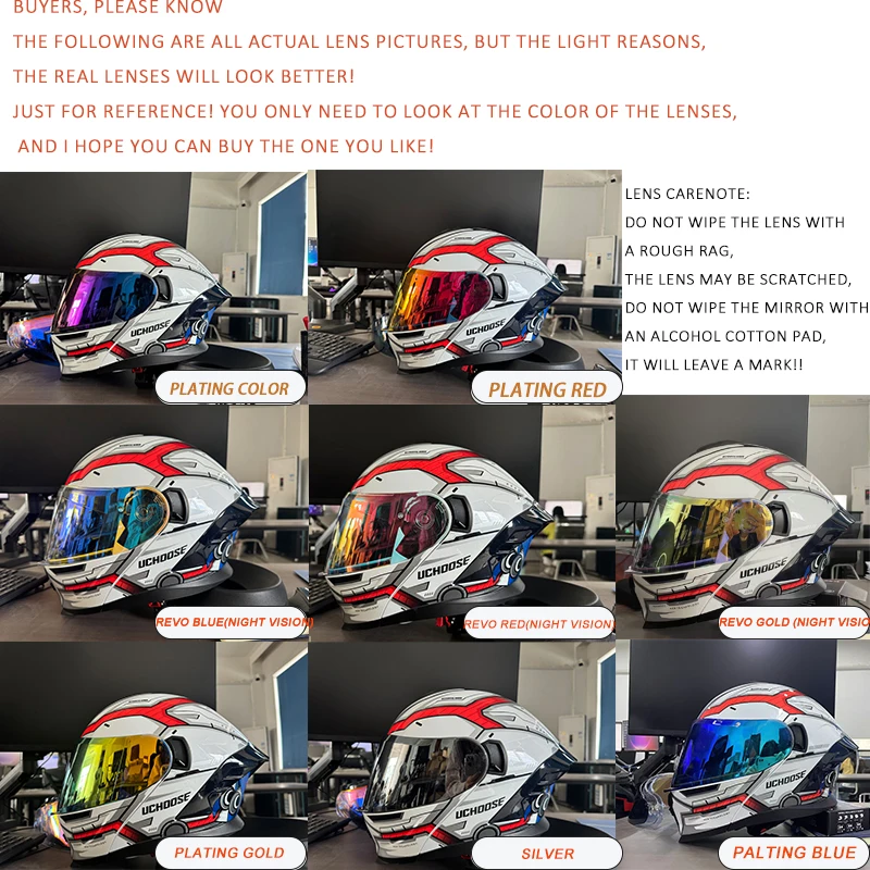 خوذة دراجة نارية معيارية من Uc - مراجعة Full Face Motorcycle Helmet With Bluetooth وسعره