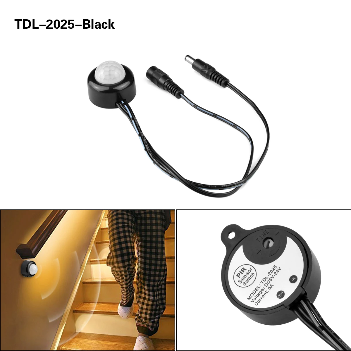 DC 5V-24V PIR Motion Sensor Light Switch Human Induction Infrared Detector Night Sensor Switch For LED Light Strip