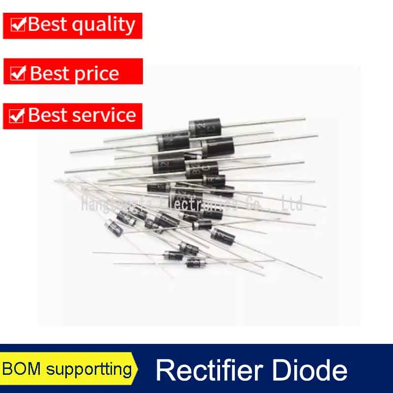 100PCS 1N4007 1N5819 1N4001 UF4007 FR107 FR157 FR207 1N4004 1N4937  1N5817 1N5399 DO-41 Fast recovery of rectifier diode level