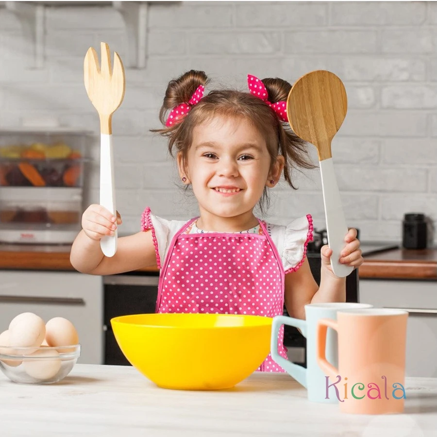 الأطفال مريلة الطباخ الأطفال DIY الخبز دعوى 11 قطعة مجموعة الشيف الاطفال المطبخ Playset طفل التظاهر اللعب الشيف دور اللعب زي