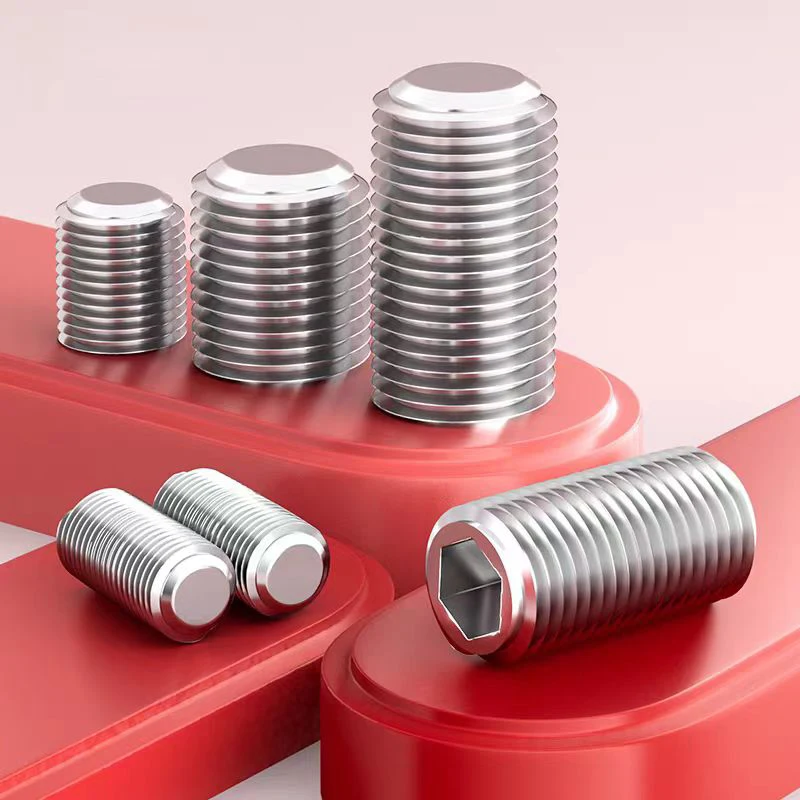 

M3 M4 M5 M6 M8 M10 201 Stainless Steel Hex Socket Set Screw Cup Point Headless Hexagon Socket Grub Screws