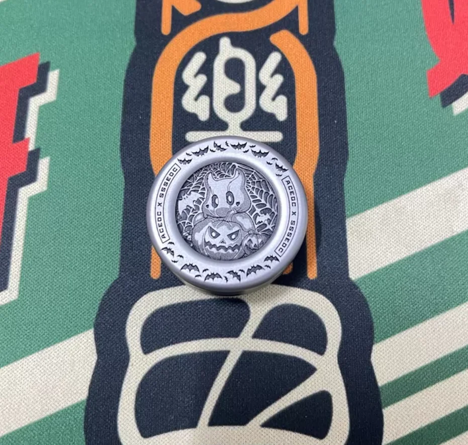 Used EDC ACEdc MMC mechanical milk cap 3 made of stainless steel material Coin ppb coin fidget decompression toy