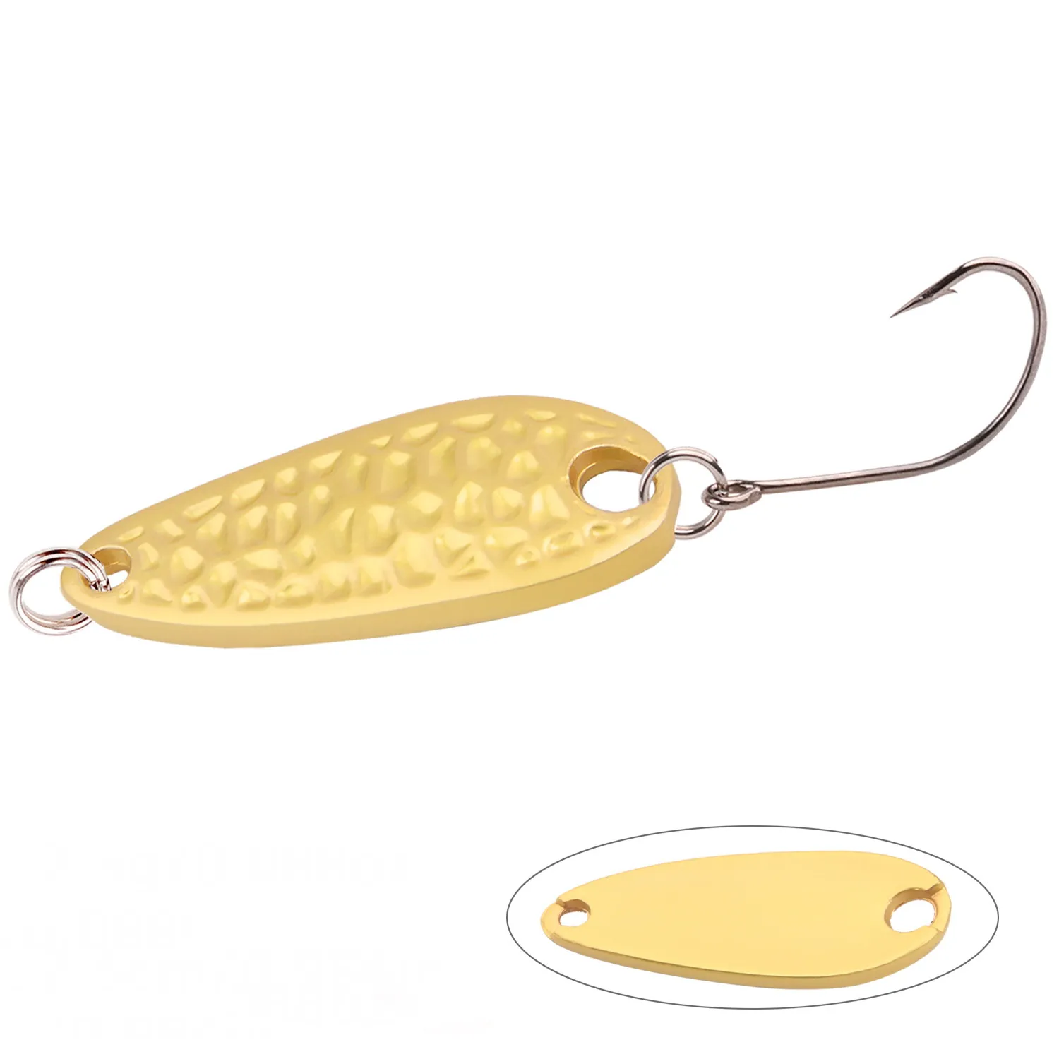 Metal Spoon Lure 2.5g 3.5g 5g 7g Spoon Bait Copper Stream Metal Fishing Lure For Trout Chub Perch Salmon