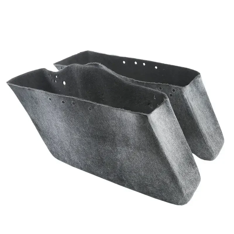 

For Harley Touring Ultra Electra Street Glide Road King FLTR FLTRU 1993-2013 12 11 Moto Gray Saddlebag Insert Carpet Liner