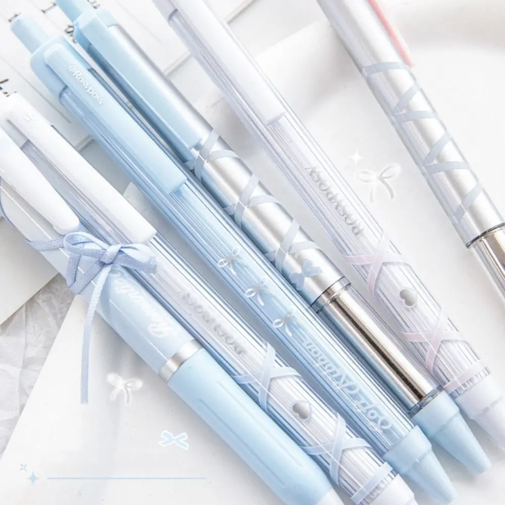 

4pcs/set Ballet Strap Ballet Series Gel Pen Ribbon Neutral Pen Black Ink Press Gel Pen Glossy Sensation Press