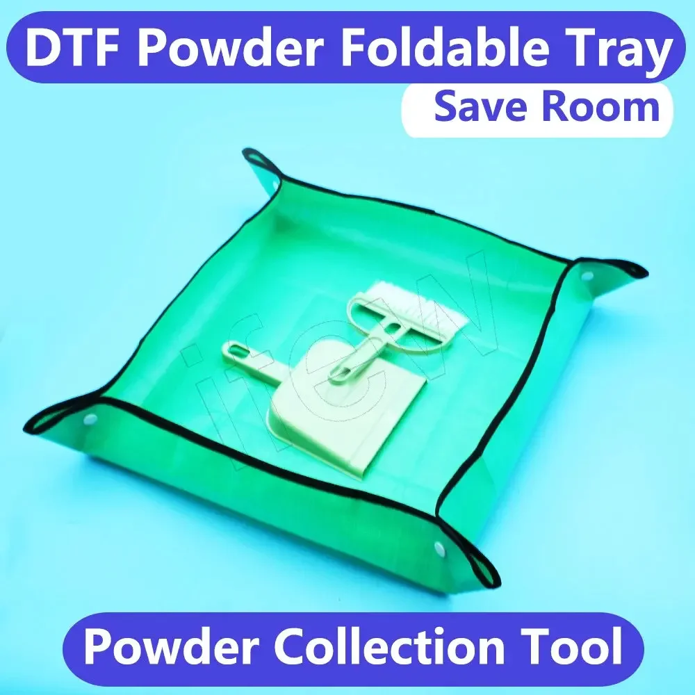 

DTF TPU PET Film Hot Melt Powder Foldable Tray Kit For Epson A3+ A3 A4 DTF Powder Glue Collection Tools Shaker Container Tool