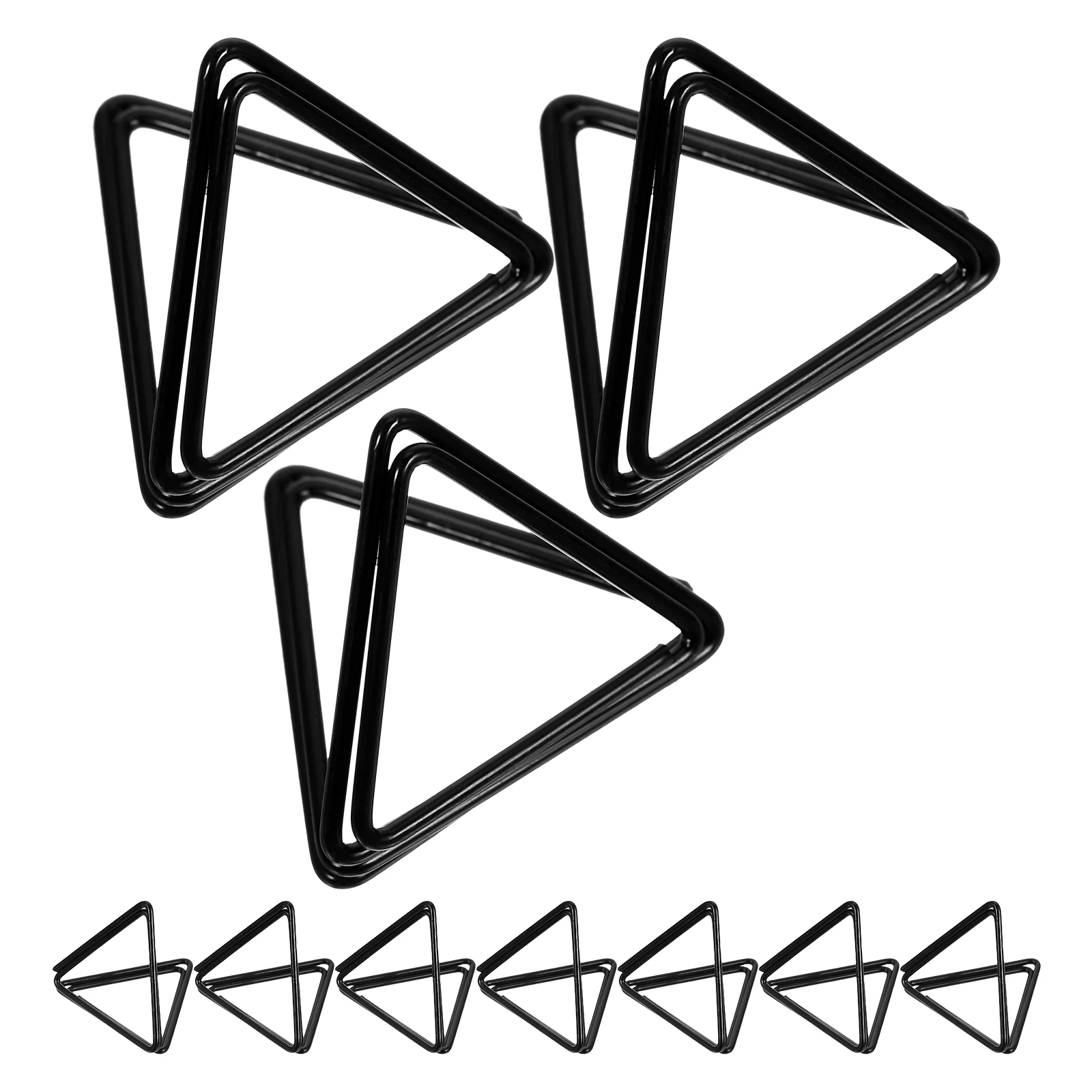 

36 Pcs Iron Triangle Card Holder Greeting Cards Holder for Table Numbers Photos Memos Name Cards Stable Design Versatile Use
