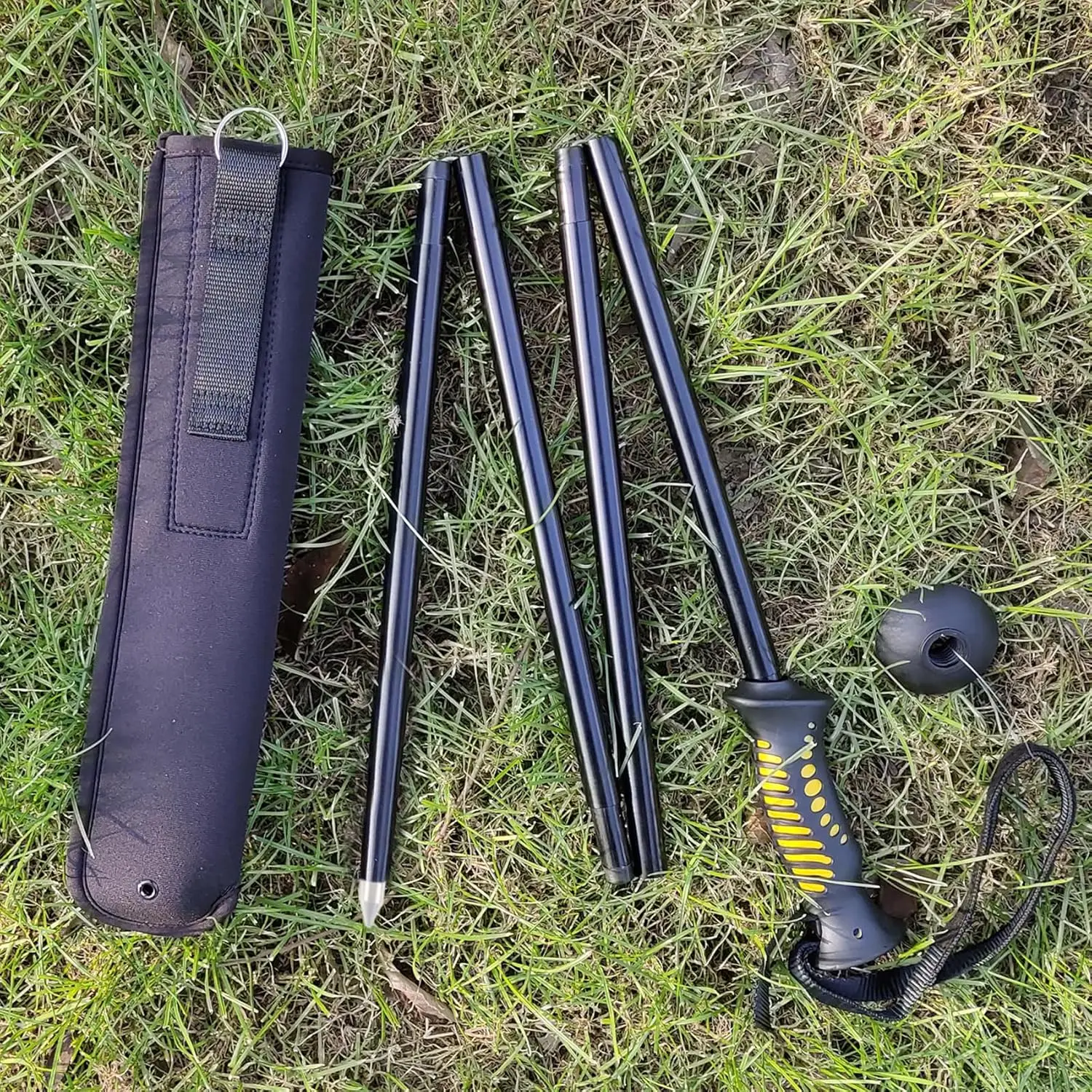 aventik-折りたたみ式ウェーディングスティック-軽量アルミニウム製安全スティック-耐腐食性釣りツール付き