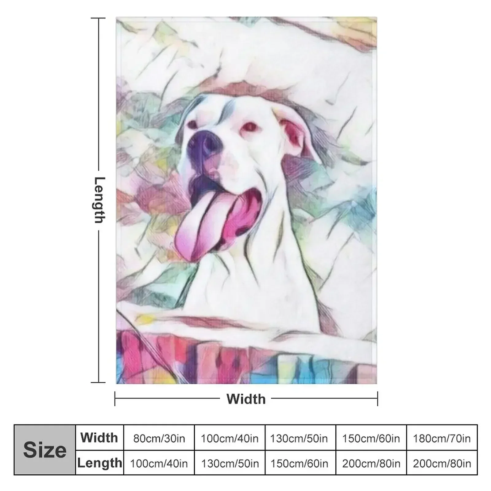 Stunning Dogo Argentino dog Throw Blanket Thermals For Travel anime Blankets