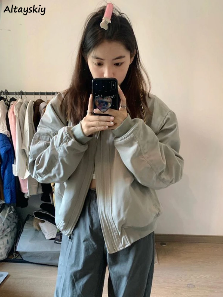 New Solid Jackets Women Creativity Cool Unisex Leisure Popular Classic Korean Style All-match Daily Basic Stylish Personality