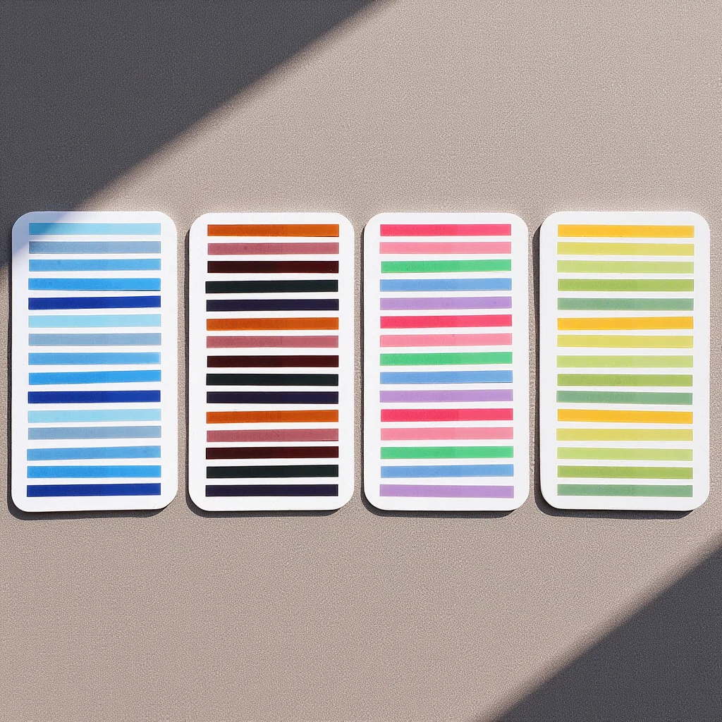 

4 set Reading Tabs Colorful For Books Index Page Markers Writable Divider Stickers Book Annotation Supplies Notepad