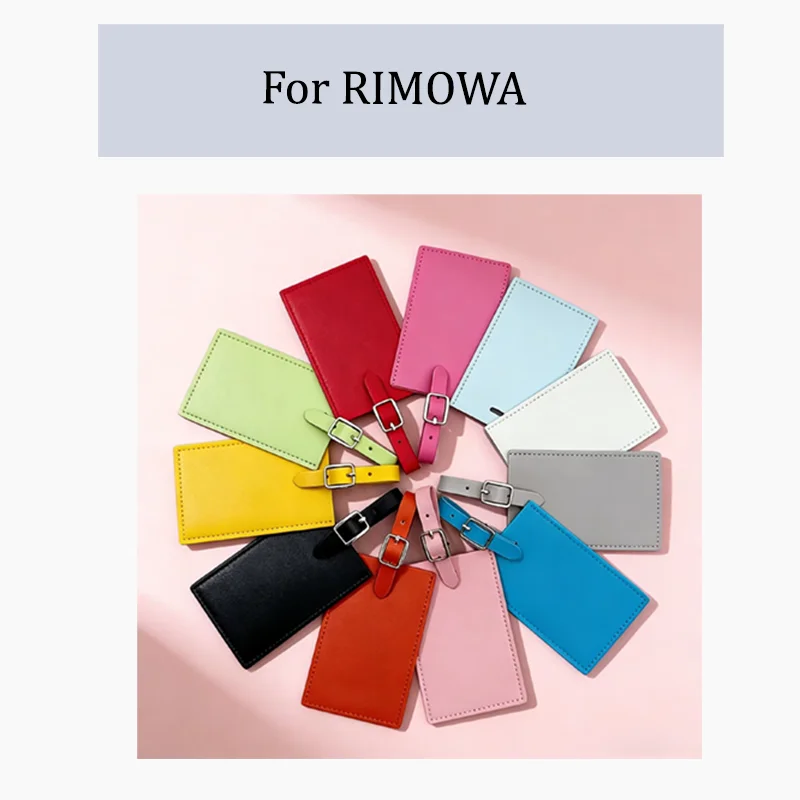 

For Rimowa Luggage Tags Personalized Engraving for Suitcases Leather Tags for Boarding Passes Anti-Lost Luggage Tags